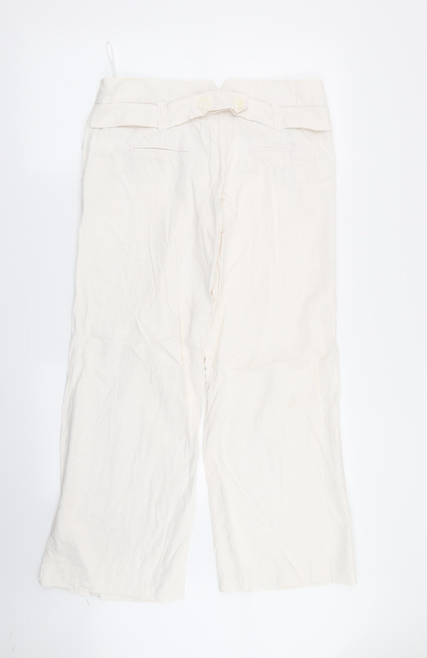 Preworn Womens White   Trousers  Size 32 in L29 in