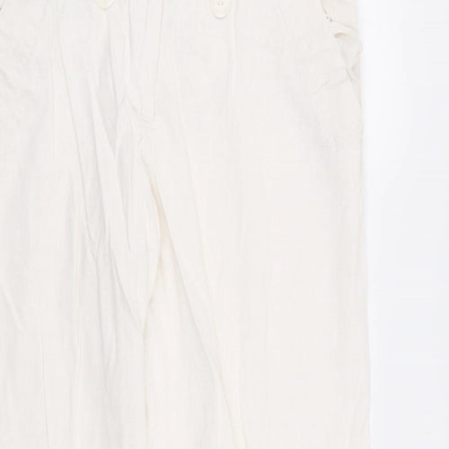 Preworn Womens White   Trousers  Size 32 in L29 in