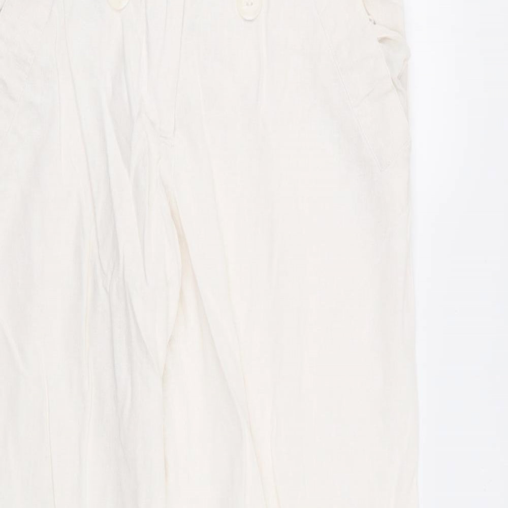Preworn Womens White   Trousers  Size 32 in L29 in