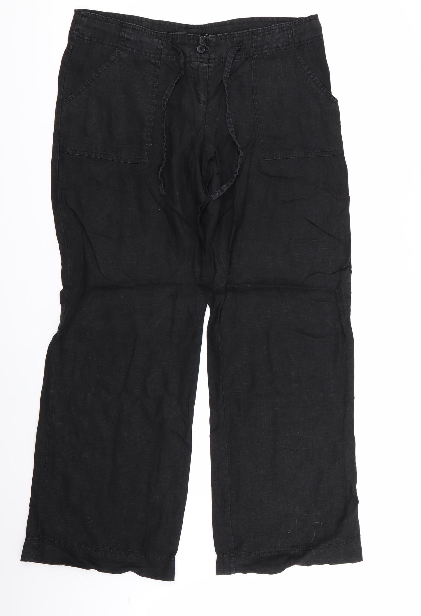 Primark Womens Black   Trousers  Size 10 L30 in