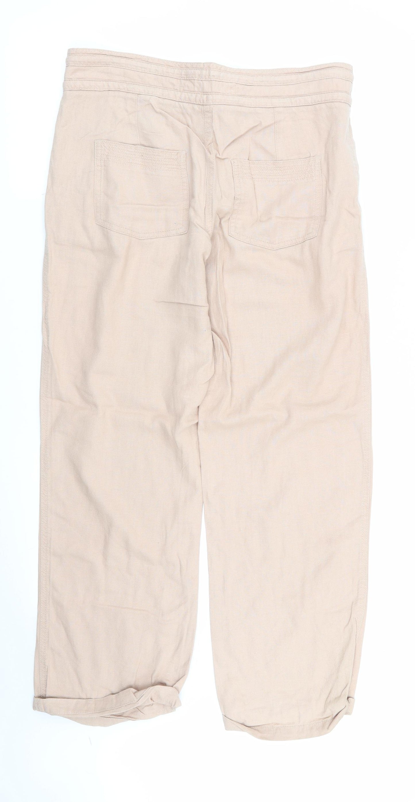 NEXT Womens Beige   Trousers  Size 10 L27 in
