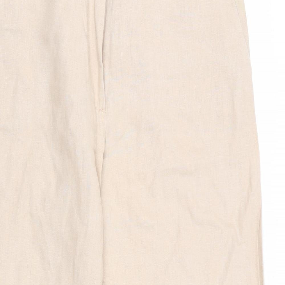 Olsen Womens Beige   Trousers  Size 16 L28 in