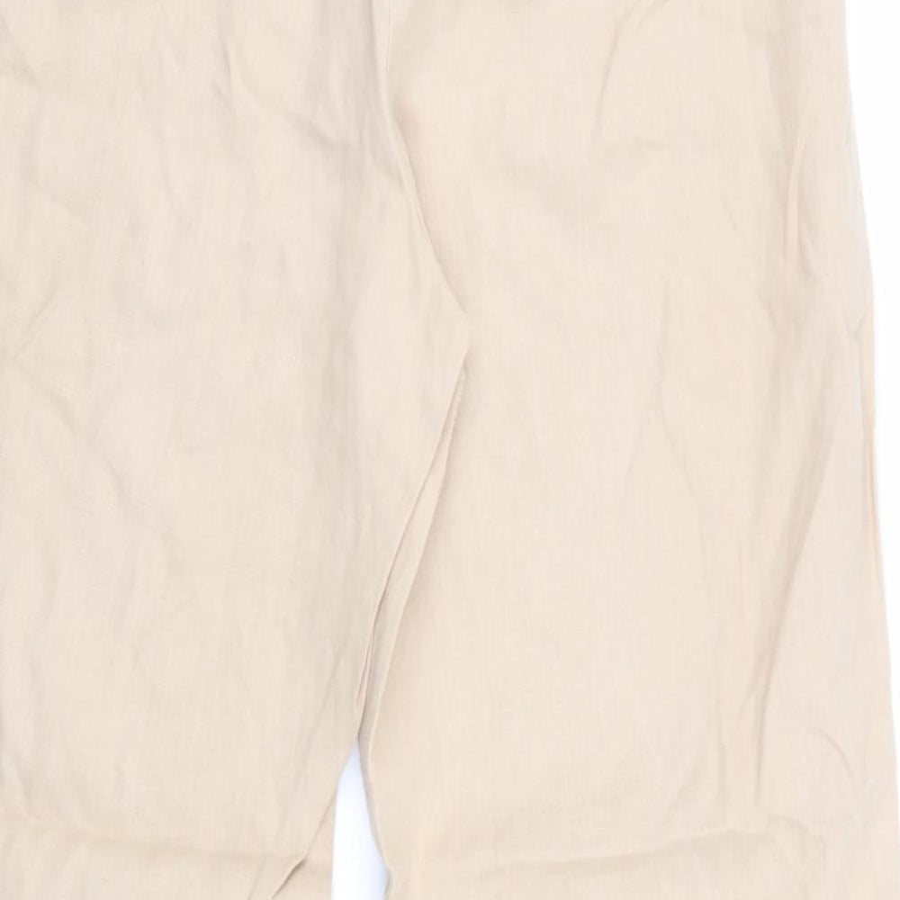 Olsen Womens Beige   Trousers  Size 16 L28 in