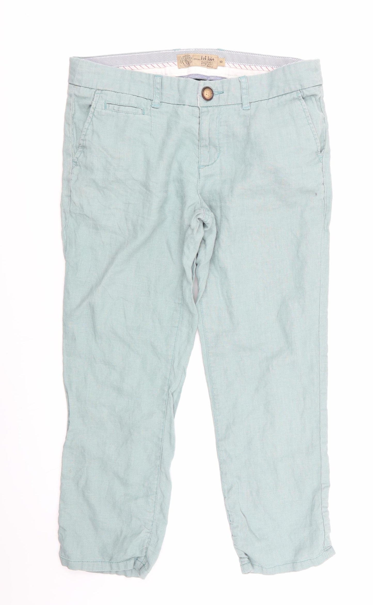 Fat Face Womens Green   Trousers  Size 10 L24 in