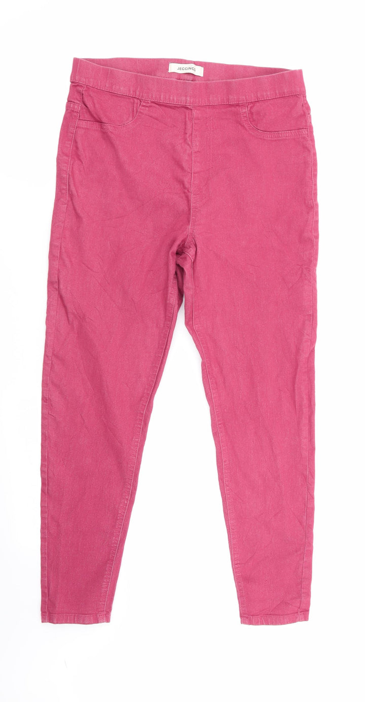 Preworn Womens Red Jegging Leggings Size 30 in L28 in - Stretch waistband