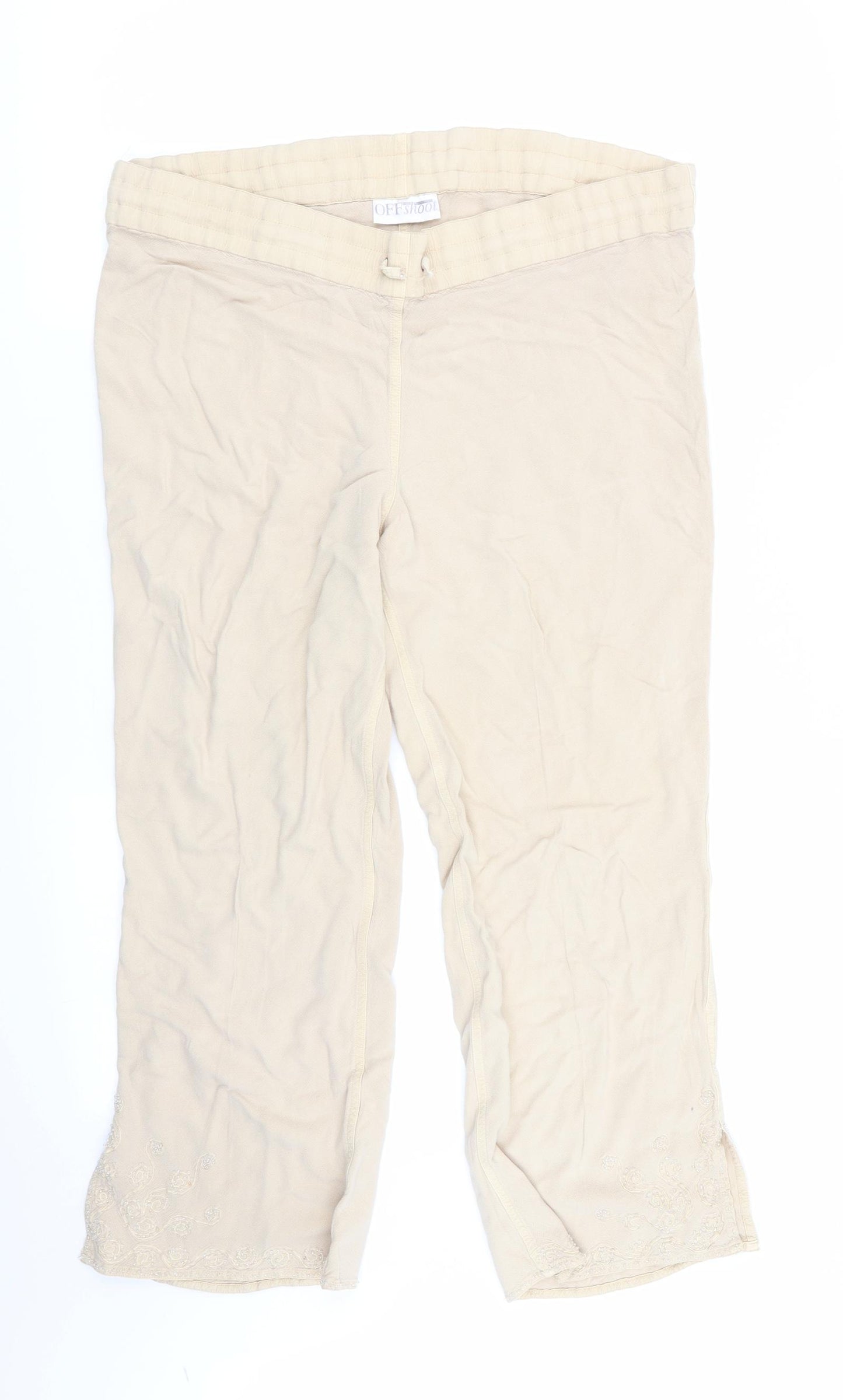 offshoot Womens Beige   Trousers  Size S L23 in