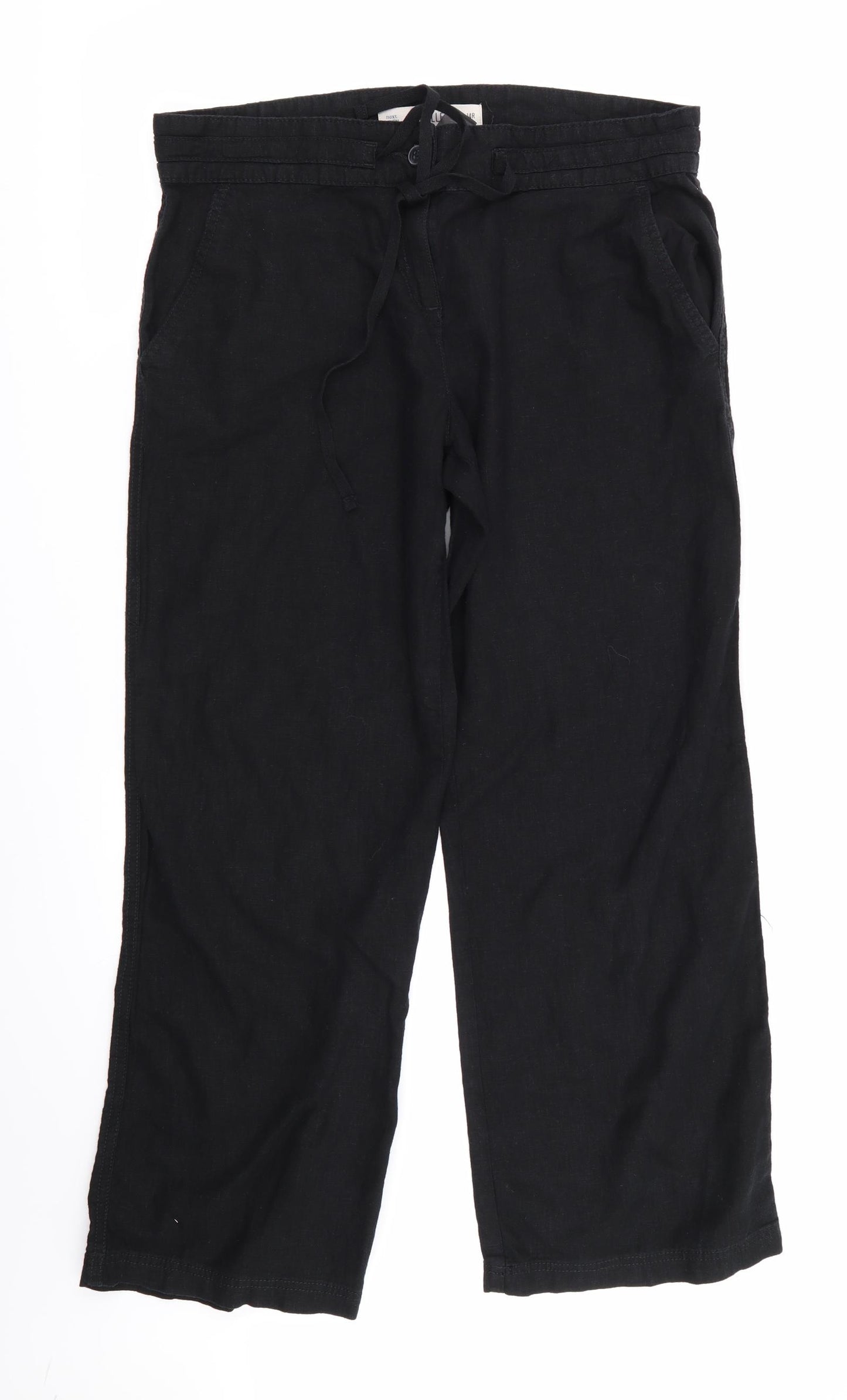 NEXT Womens Black   Trousers  Size 14 L28 in