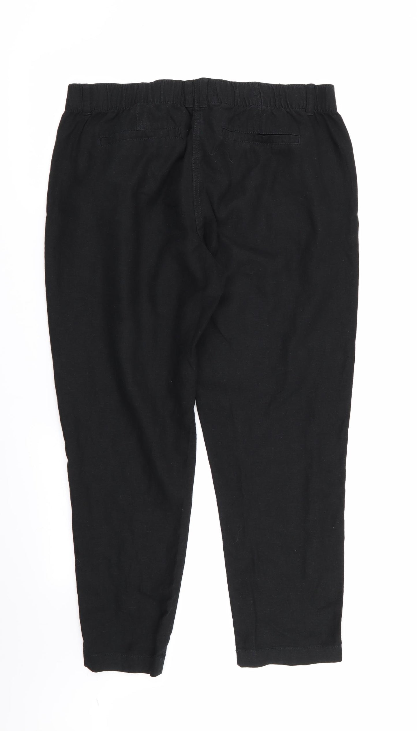 M&S Womens Black   Trousers  Size 30 in L27 in