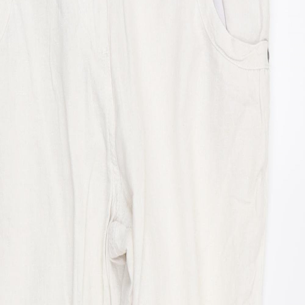 Papaya Womens White   Trousers  Size 14 L28 in