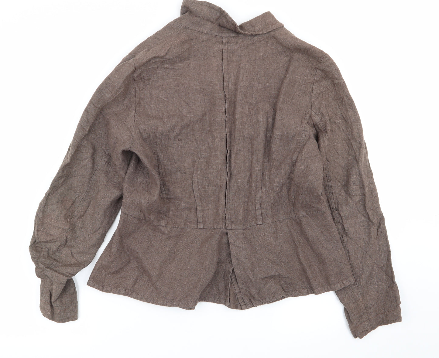 Preworn Womens Brown   Jacket Blazer Size L