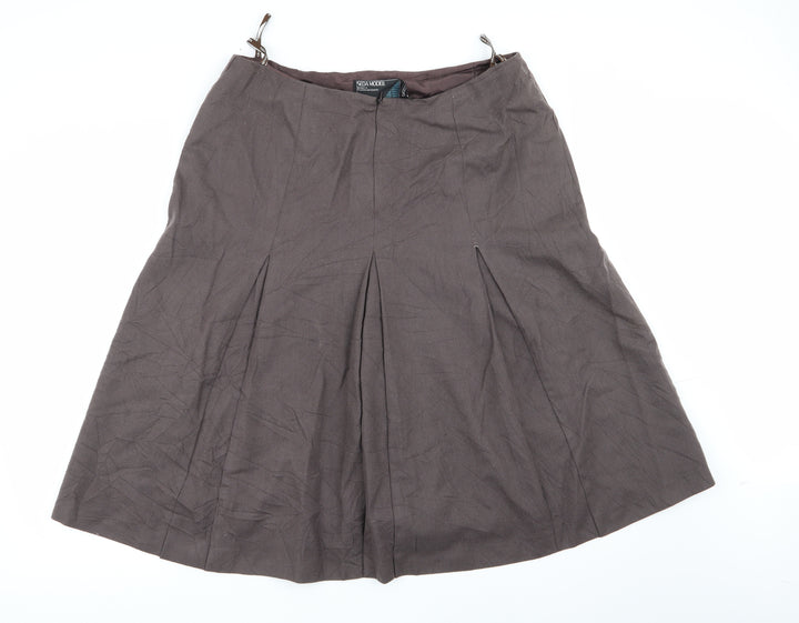 seda modell Womens Brown   Flare Skirt Size 20