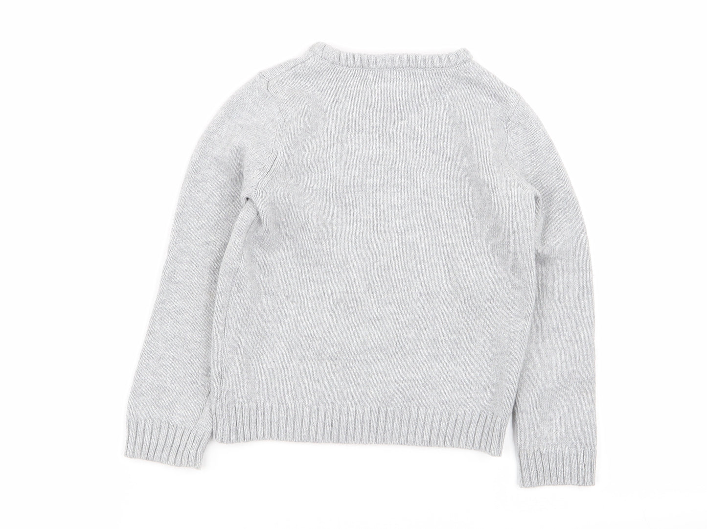 Jarvis Archer Boys Grey Animal Print  Pullover Jumper Size 3-4 Years