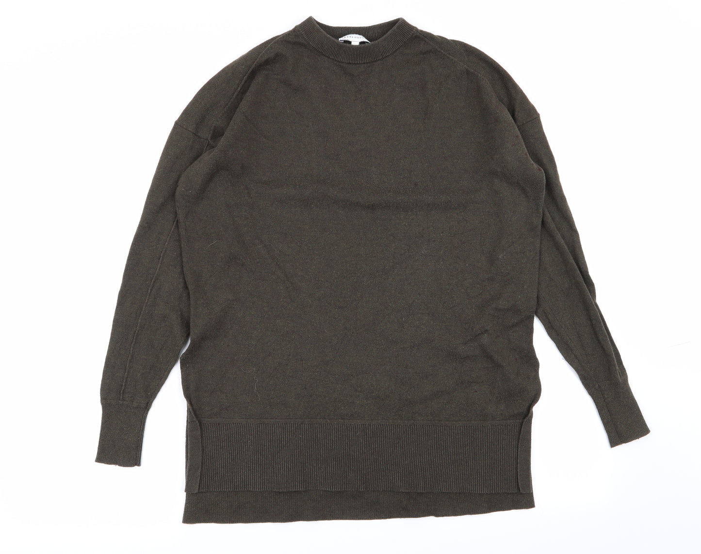 Warehouse Womens Green   Pullover Jumper Size 8