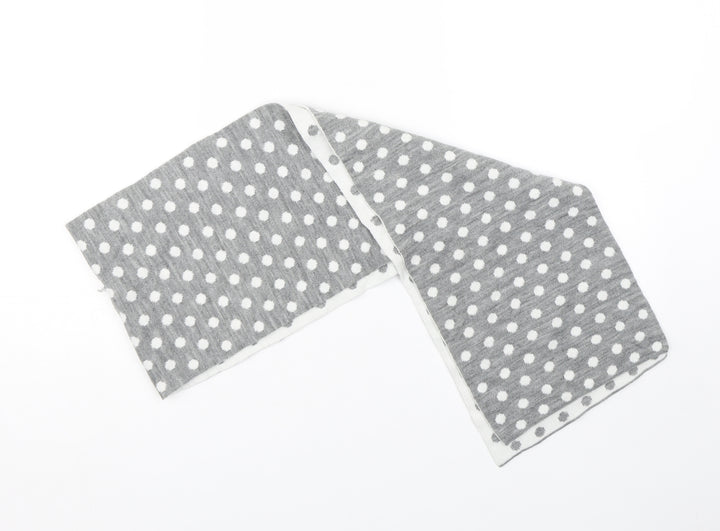 BHS Womens Grey Polka Dot Scarf