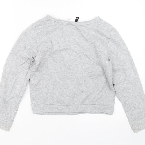 H&M Womens Grey   Pullover Sweatshirt Size XS