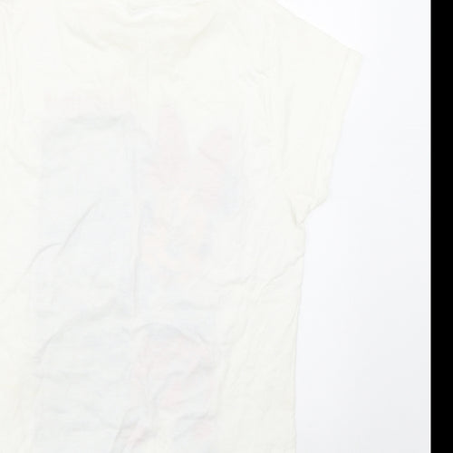 Disney Womens White   Basic T-Shirt Size S