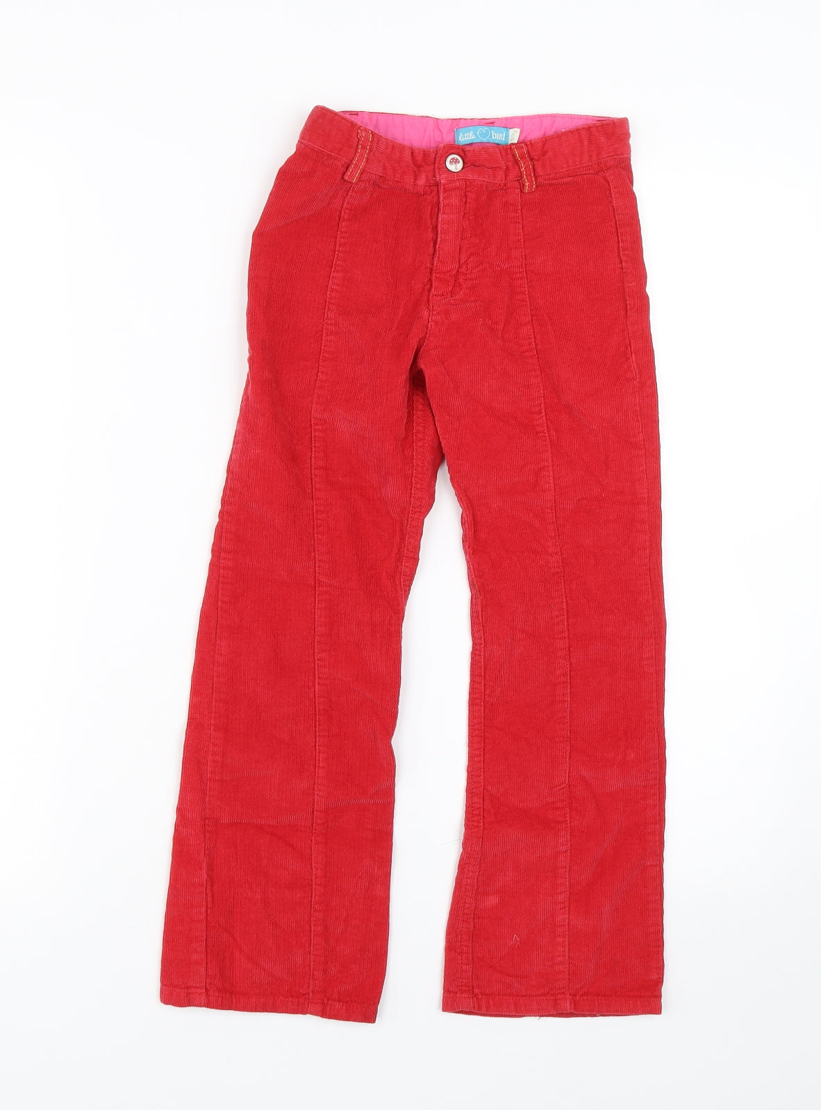 Little Bird Girls Red  Corduroy Capri Trousers Size 6-7 Years