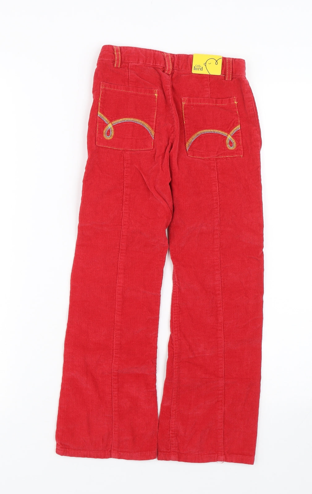 Little Bird Girls Red  Corduroy Capri Trousers Size 6-7 Years