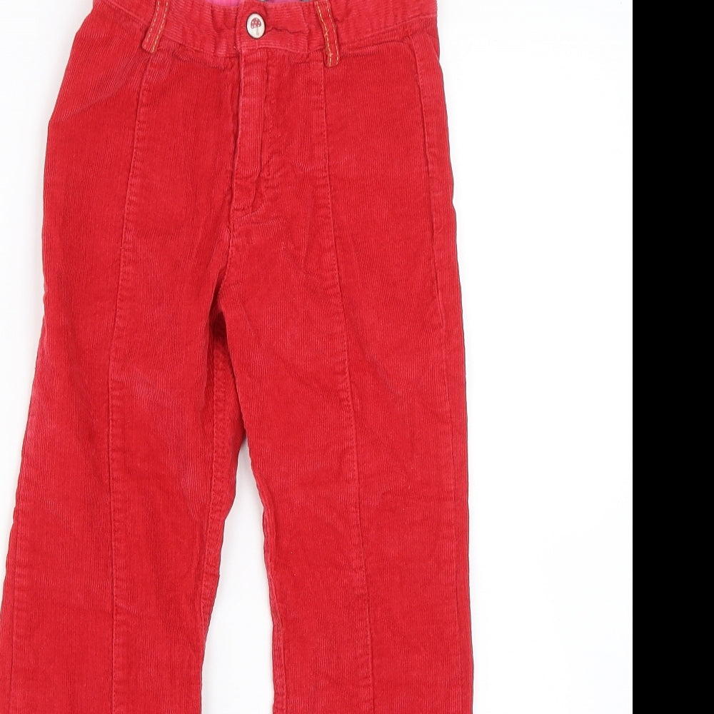 Little Bird Girls Red  Corduroy Capri Trousers Size 6-7 Years