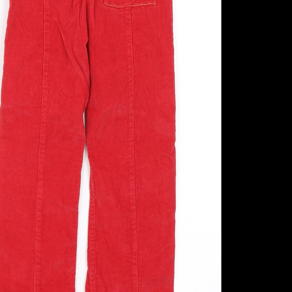 Little Bird Girls Red  Corduroy Capri Trousers Size 6-7 Years