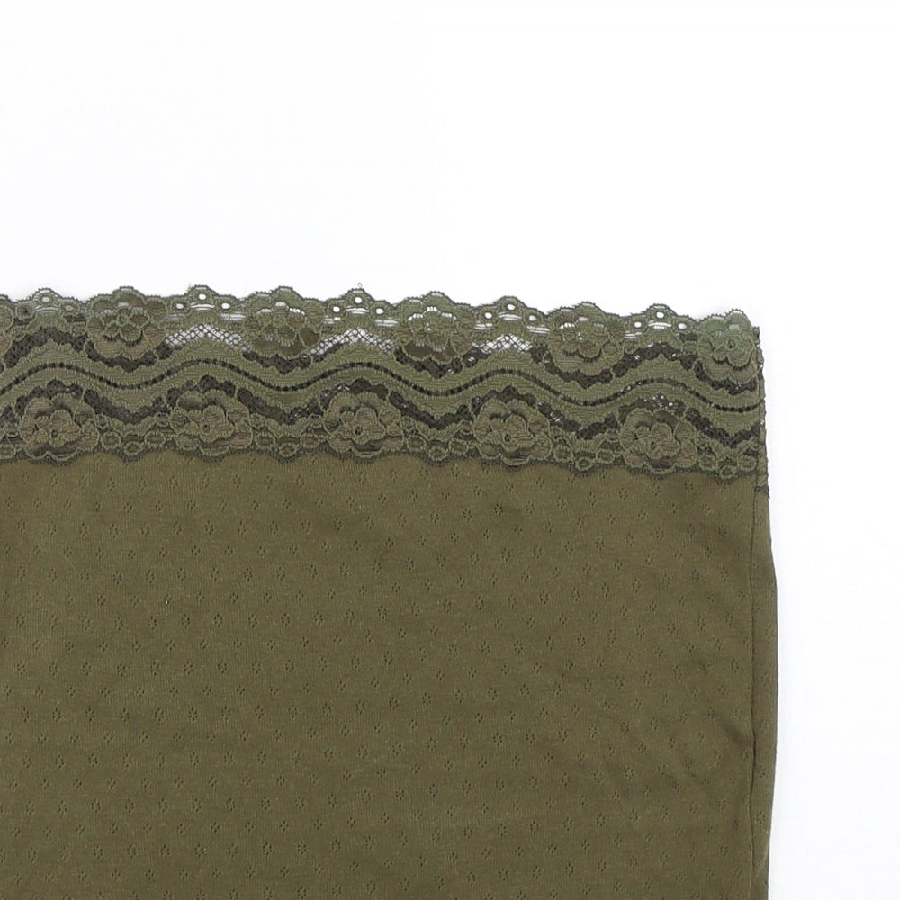 Joseph Womens Green Floral  Wrap T-Shirt Size M