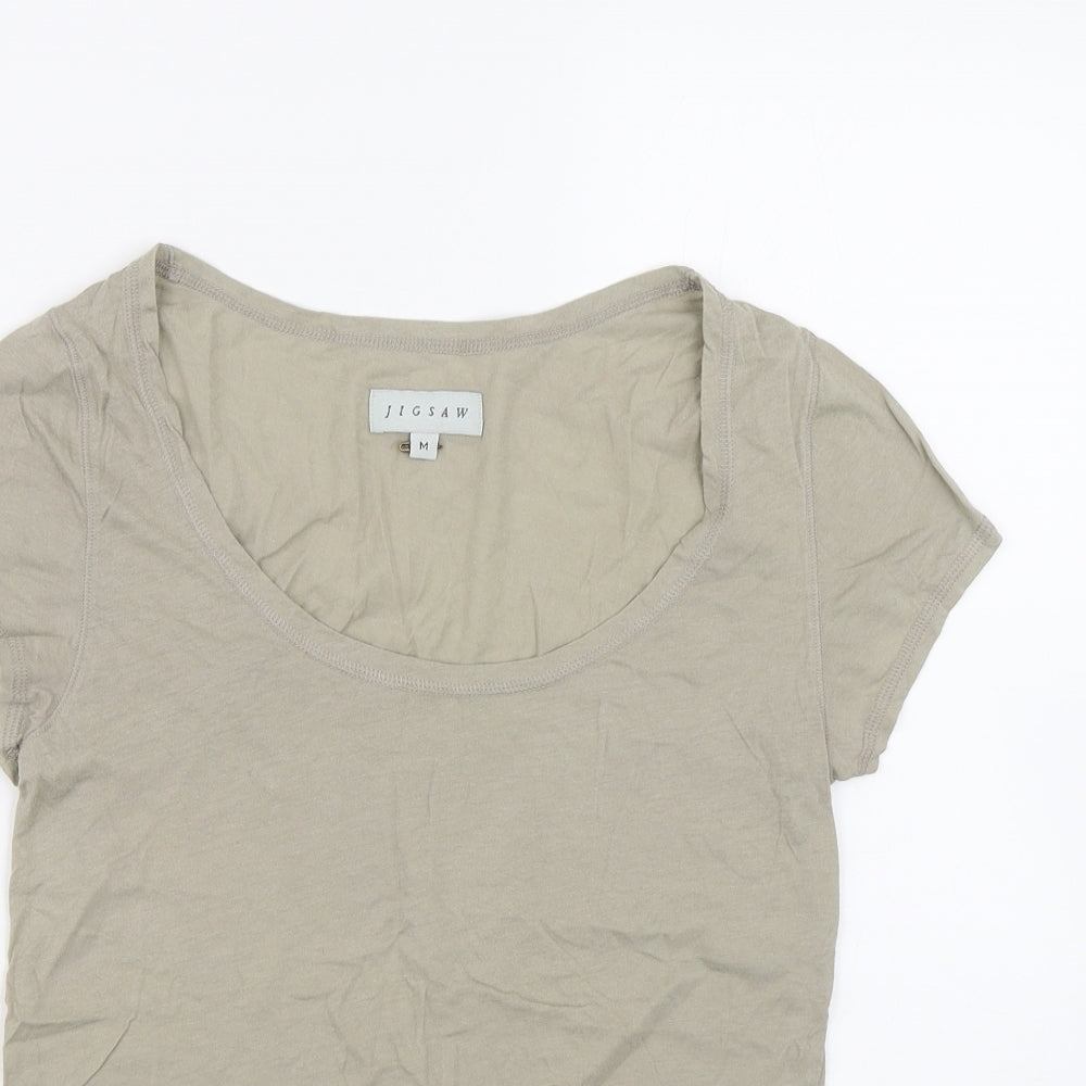 Jigsaw Womens Grey   Basic T-Shirt Size M
