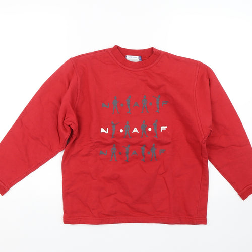 NafNAf Girls Red   Pullover Sweatshirt Size 12 Years