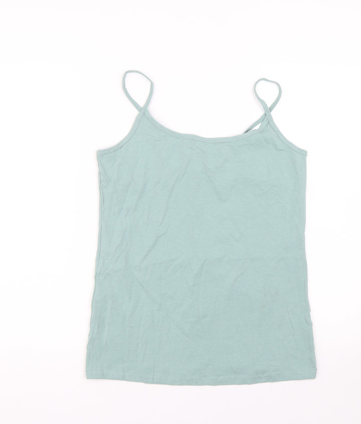 Papaya Womens Green   Basic Tank Size 14