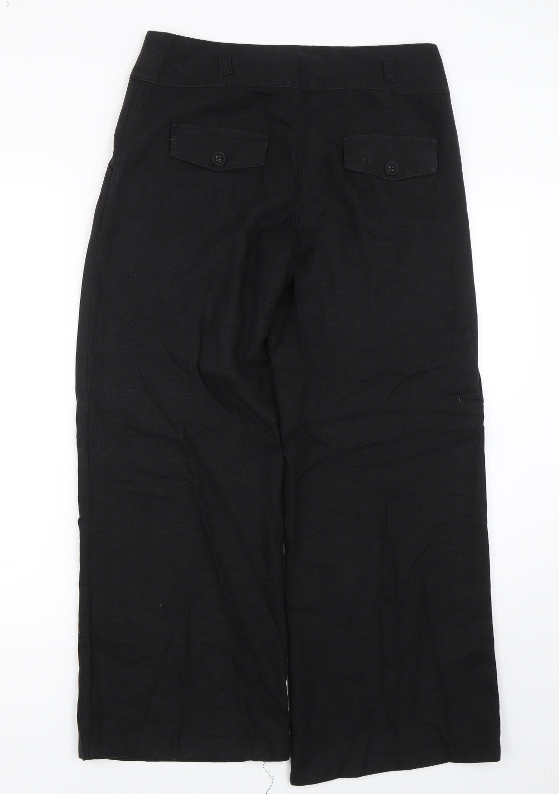 NEXT Womens Black   Trousers  Size 8 L26 in