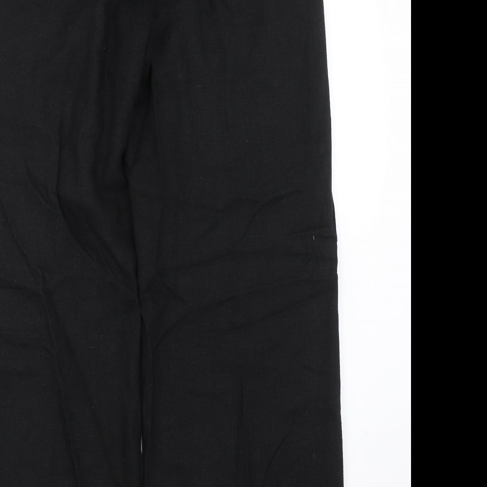 NEXT Womens Black   Trousers  Size 8 L26 in