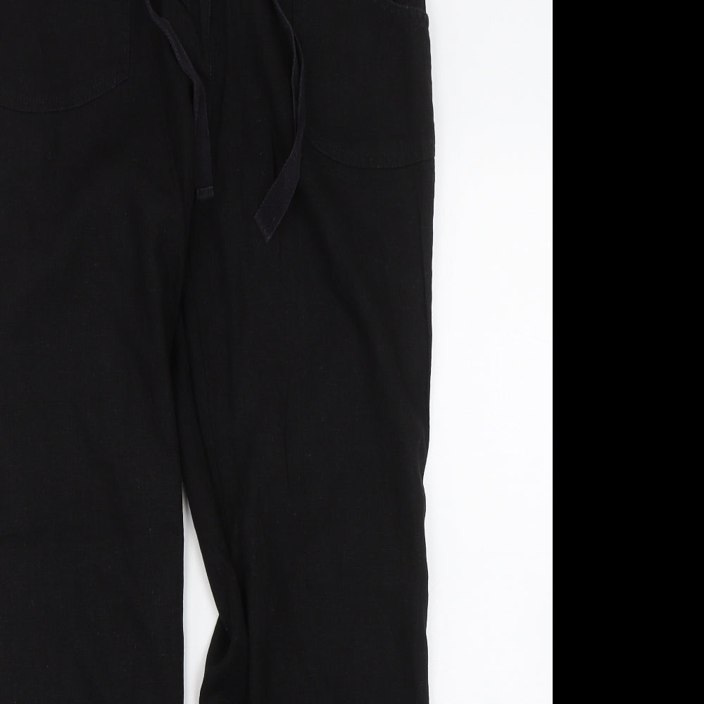 F&F Womens Black   Trousers  Size 12 L29 in