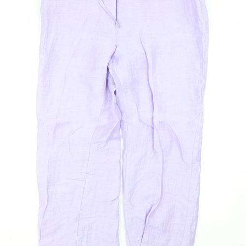 Lebek Womens Purple   Trousers  Size 36 L26 in