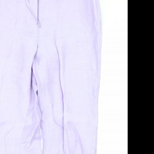 Lebek Womens Purple   Trousers  Size 36 L26 in