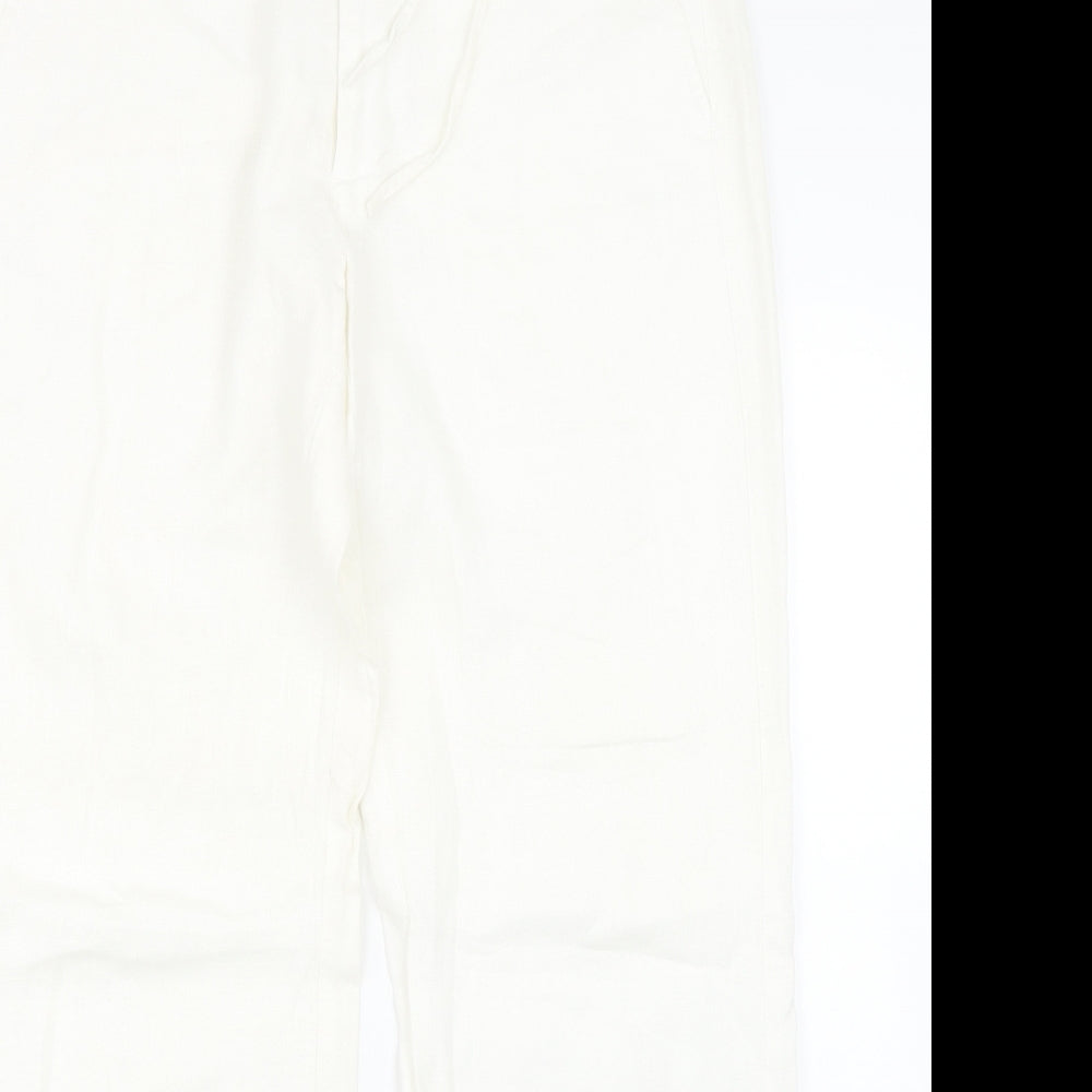 H&M Womens White   Trousers  Size 20 L30 in