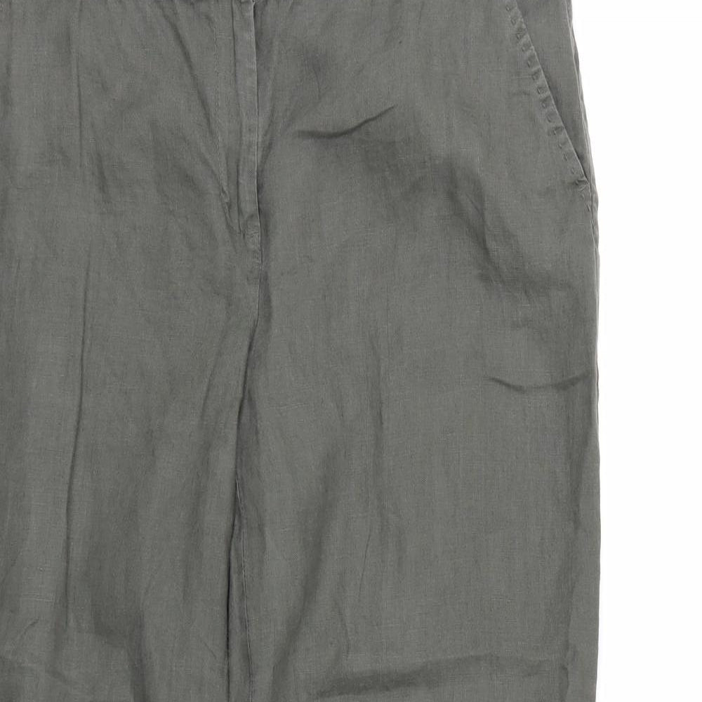 TU Womens Green   Cropped Trousers Size 14 L27 in
