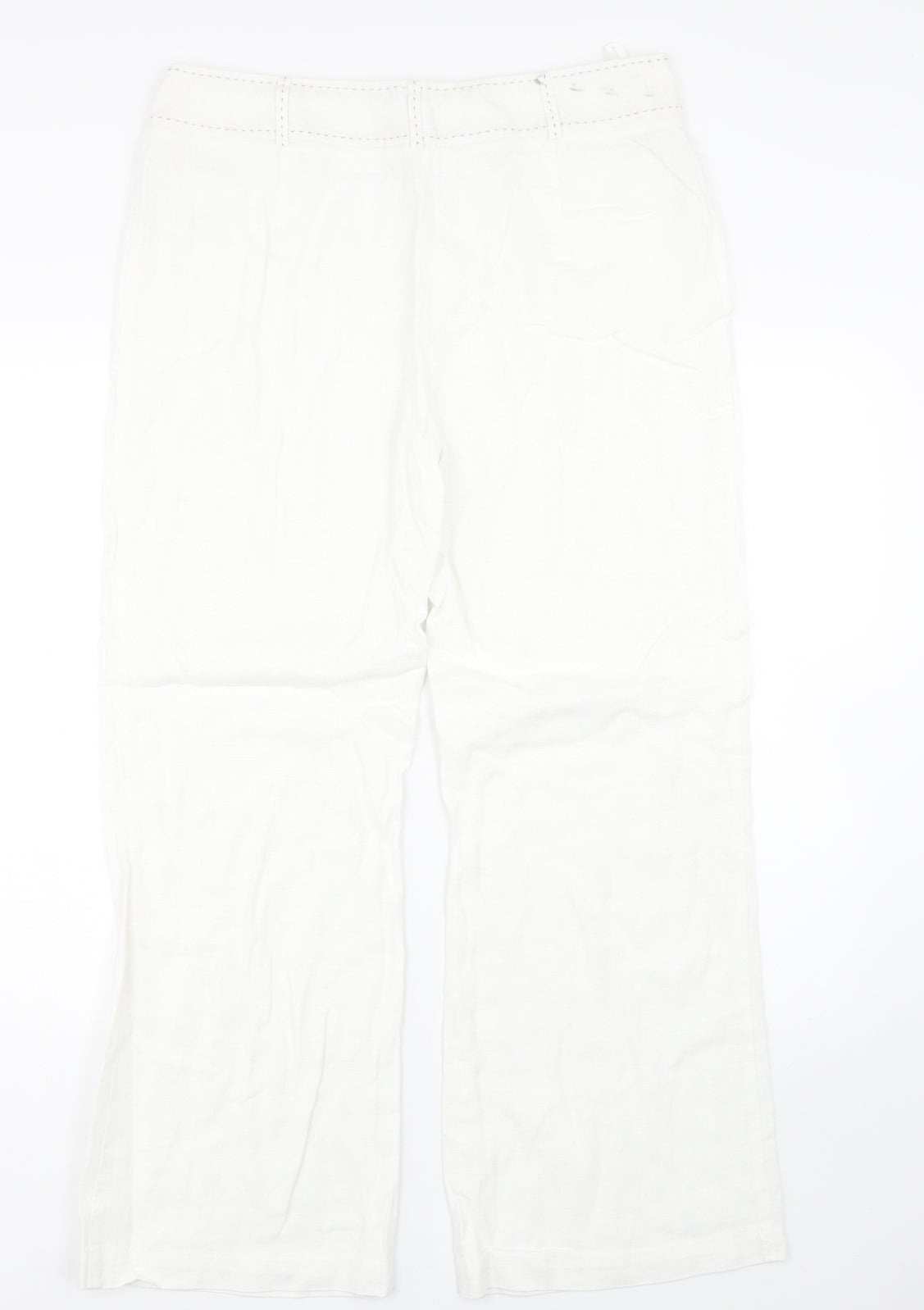 Per Una Womens White   Trousers  Size 14 L27 in