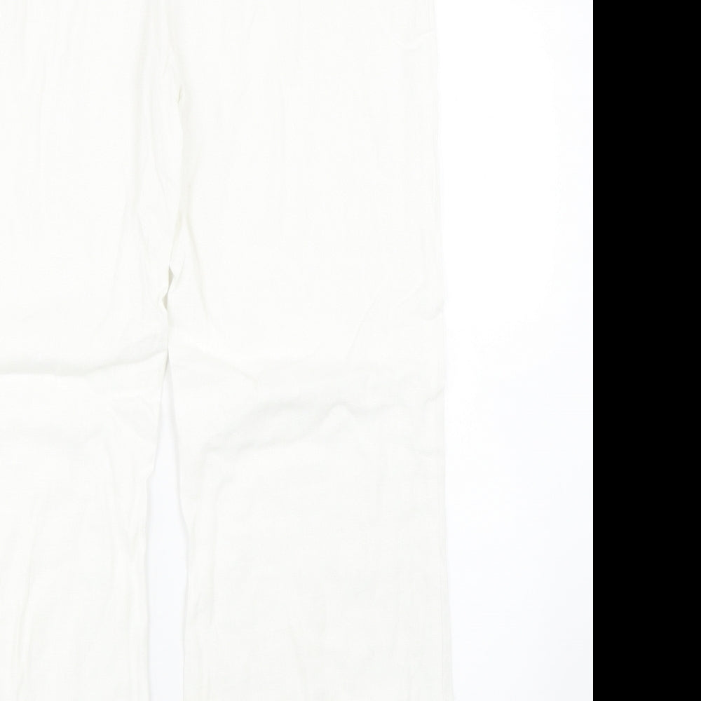 Per Una Womens White   Trousers  Size 14 L27 in