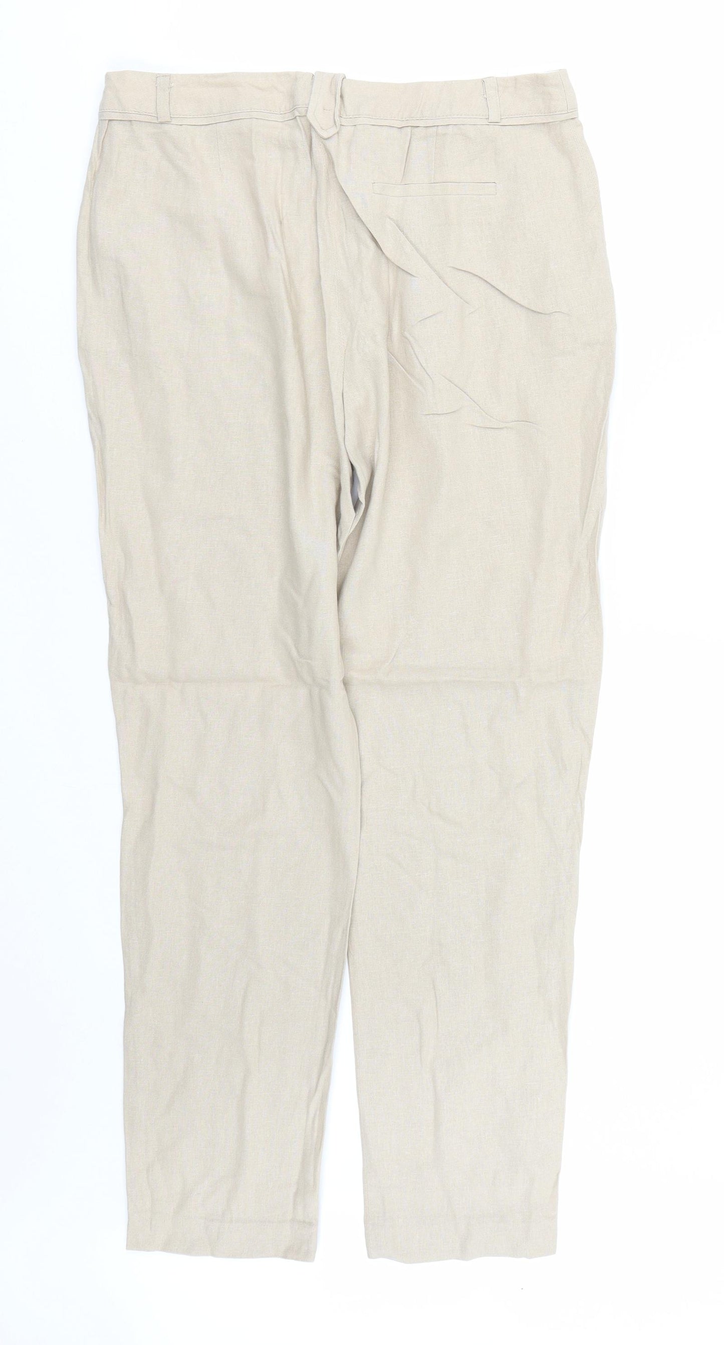 George Womens Beige   Trousers  Size 10 L28 in