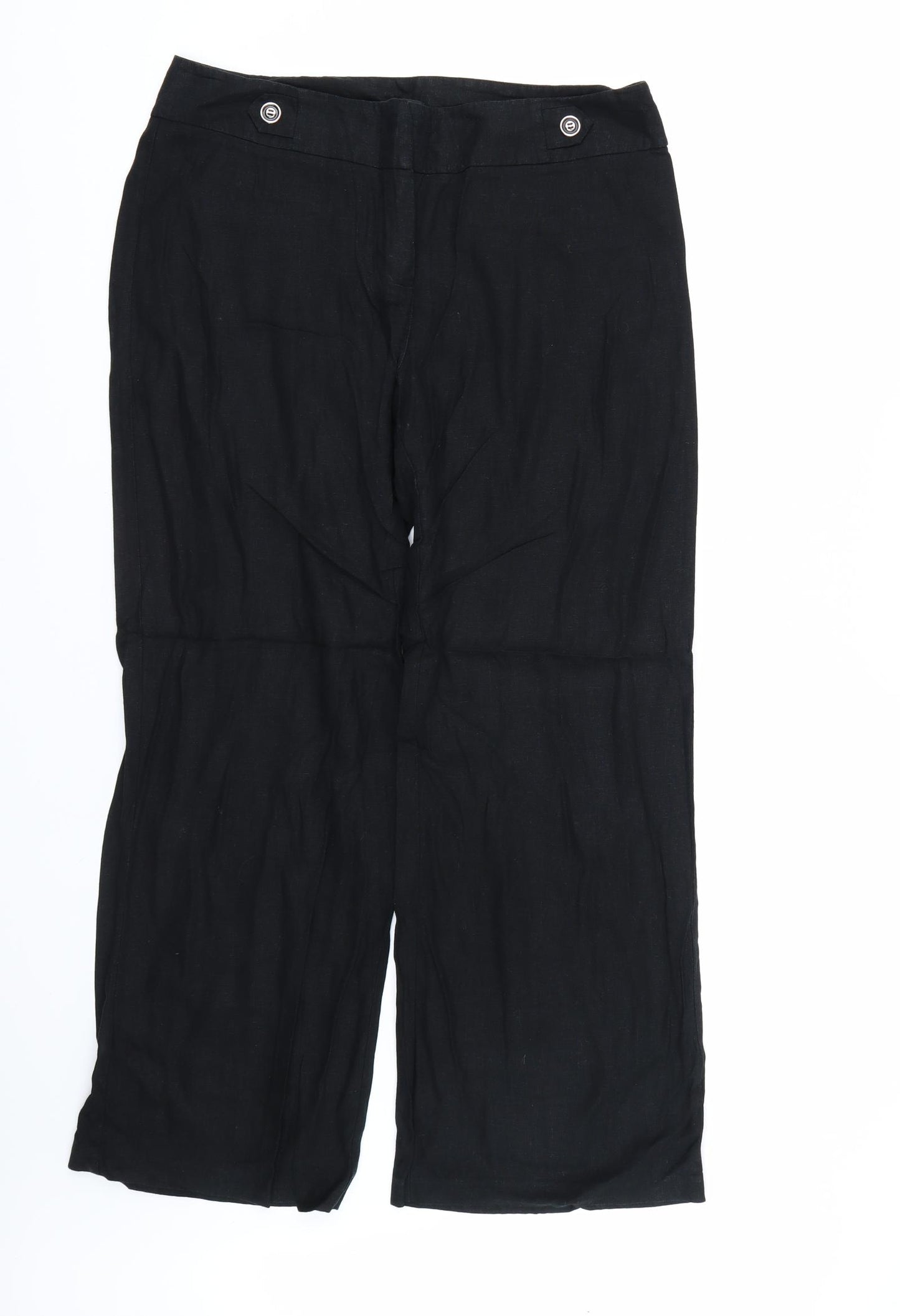 George Womens Black   Trousers  Size 14 L27 in