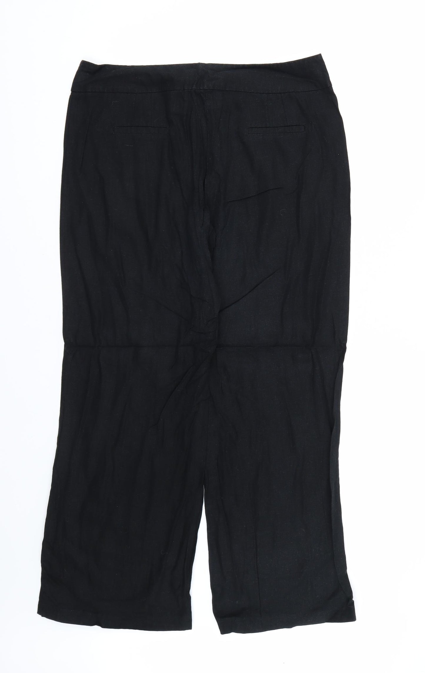 George Womens Black   Trousers  Size 14 L27 in