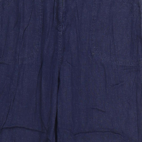 M&Co Womens Blue   Trousers  Size 12 L25 in