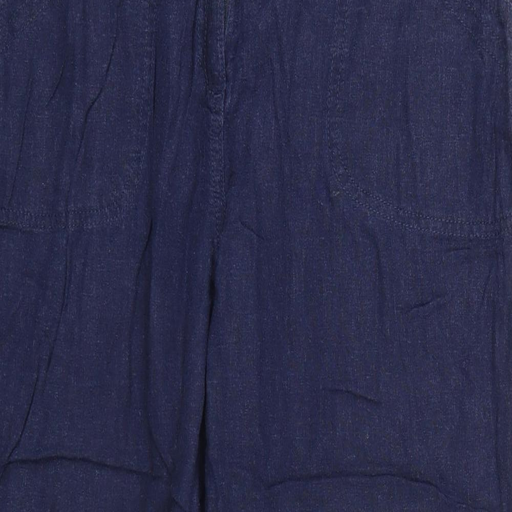 M&Co Womens Blue   Trousers  Size 12 L25 in