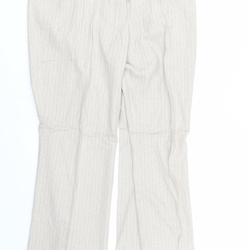 Dorothy Perkins Womens Beige   Trousers  Size 16 L26.5 in