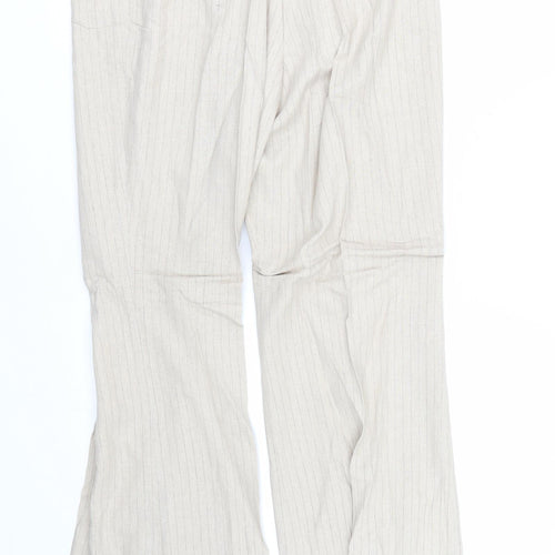 Dorothy Perkins Womens Beige   Trousers  Size 16 L26.5 in