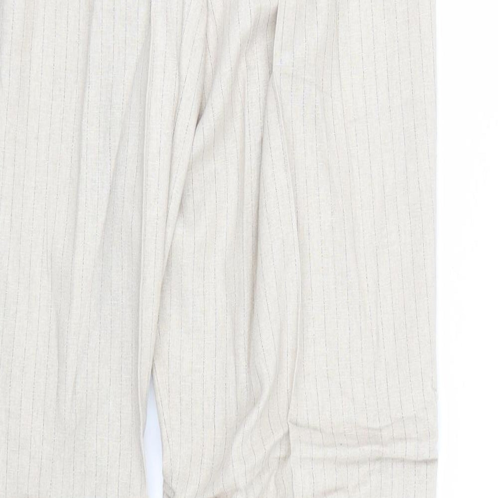 Dorothy Perkins Womens Beige   Trousers  Size 16 L26.5 in