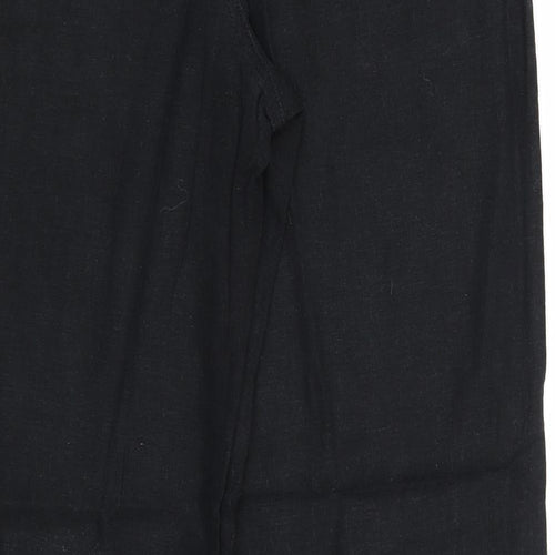 M&S Womens Black   Trousers  Size 14 L28 in