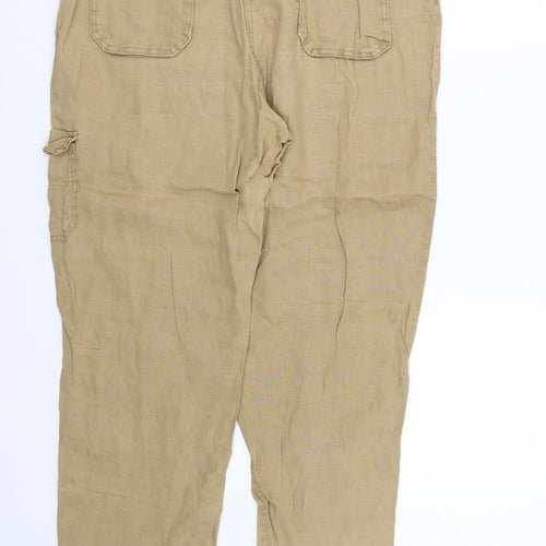 M&S Womens Brown   Trousers  Size 14 L26 in