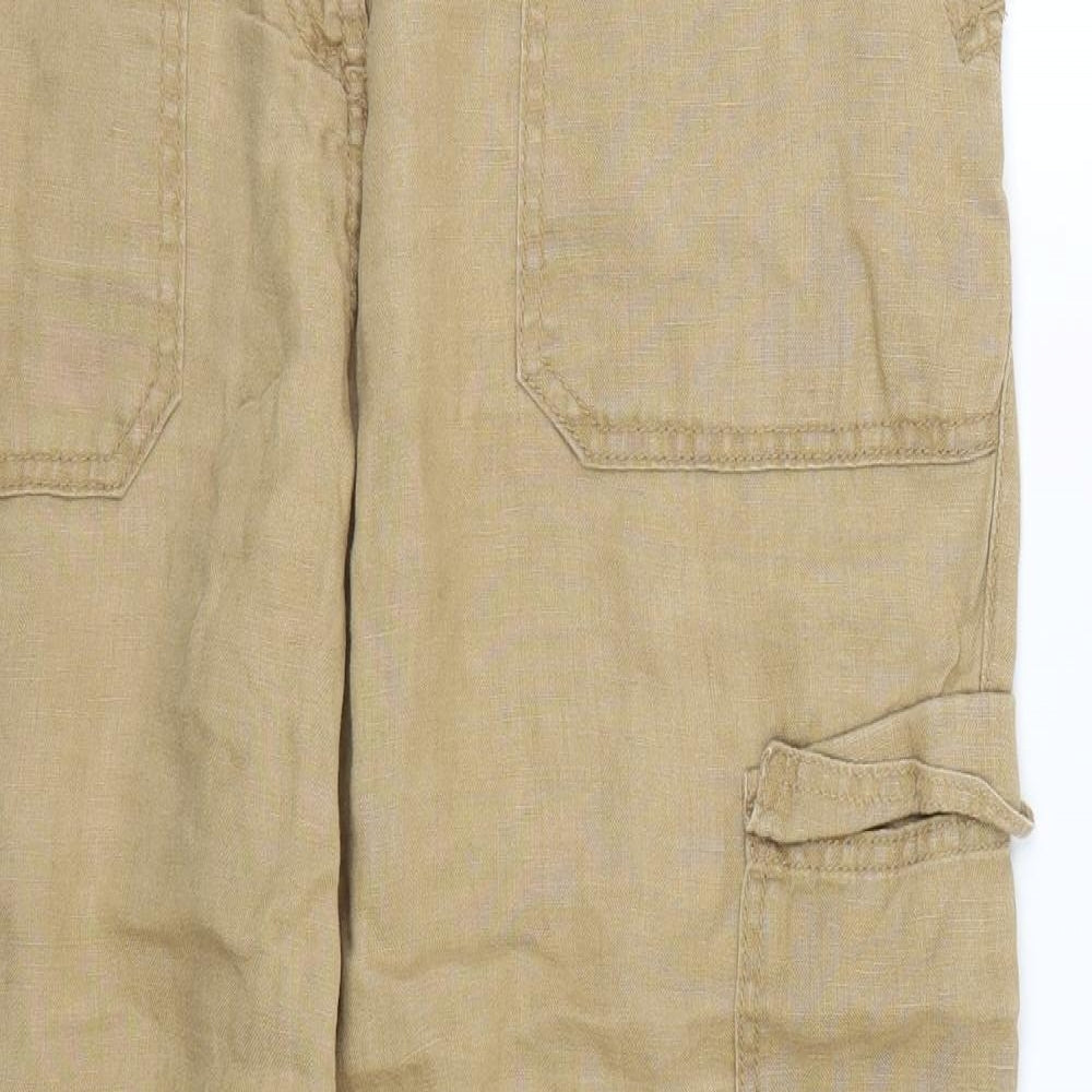 M&S Womens Brown   Trousers  Size 14 L26 in