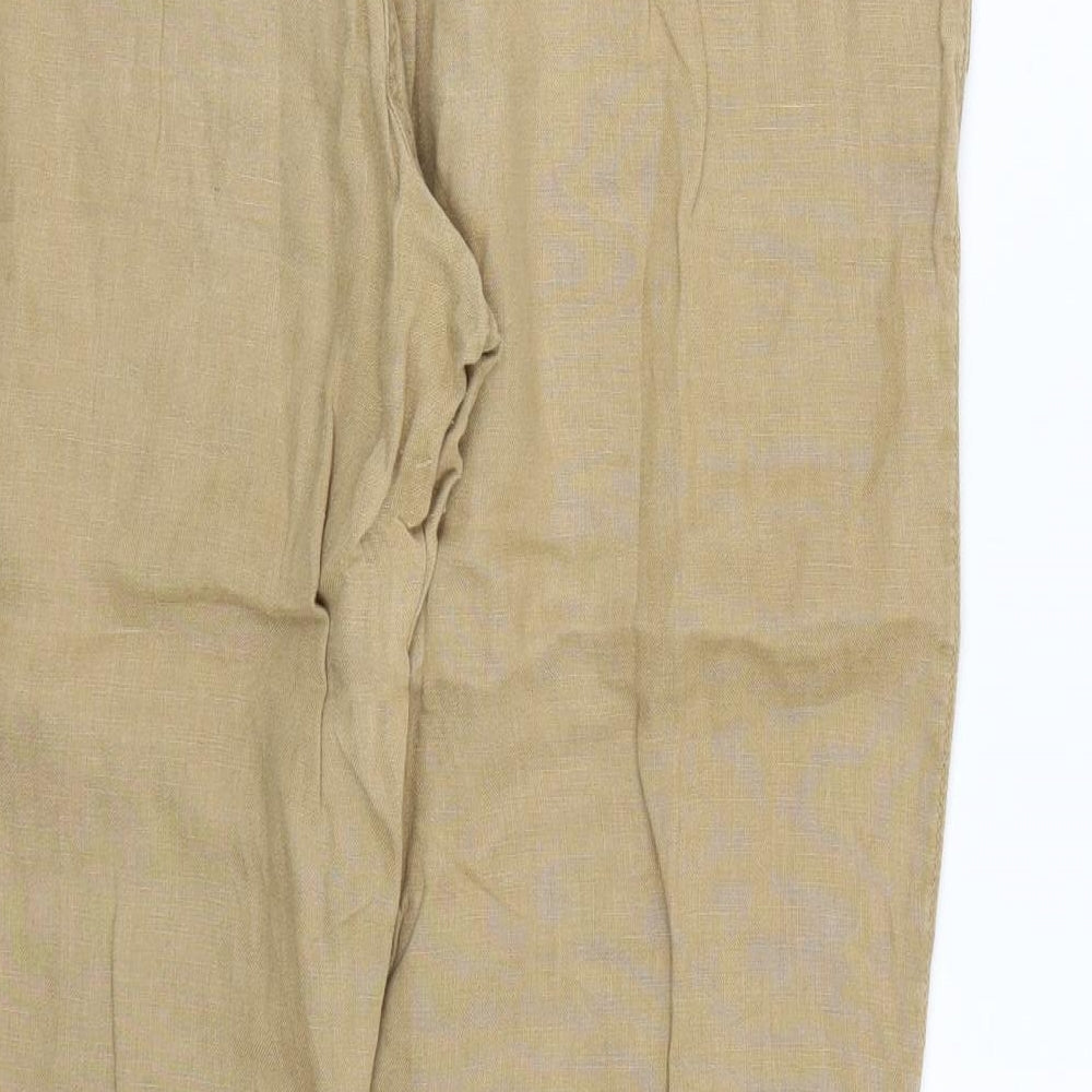 M&S Womens Brown   Trousers  Size 14 L26 in