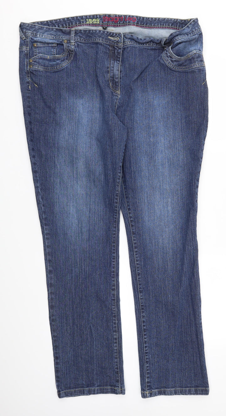 1932 Womens Blue   Straight Jeans Size L L32 in